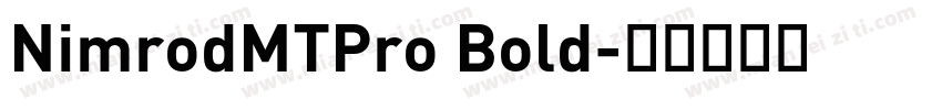 NimrodMTPro Bold字体转换